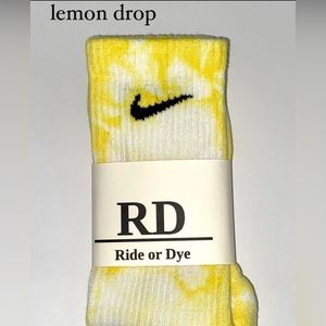 yellow tie dye nike socks
